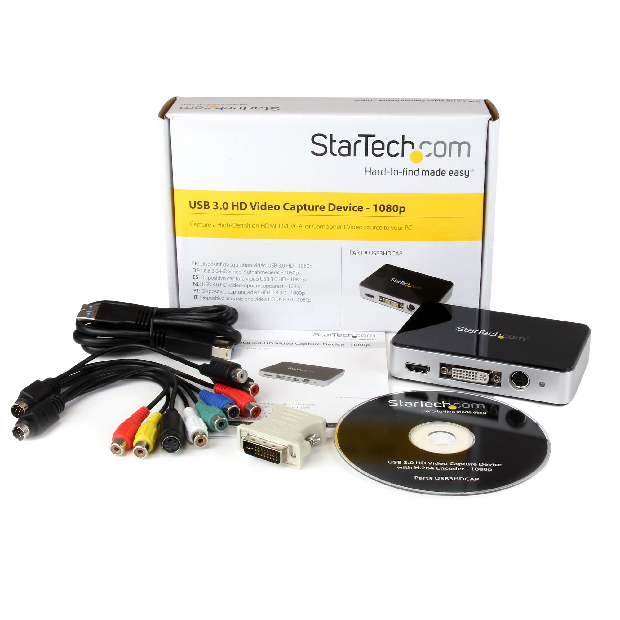 Aluminum StarTech.com USB 3.0 Video Capture Card 1080p 60fps Game Capture Card Game Capture Card USB32HDCAPRO HDMI Capture Card 
