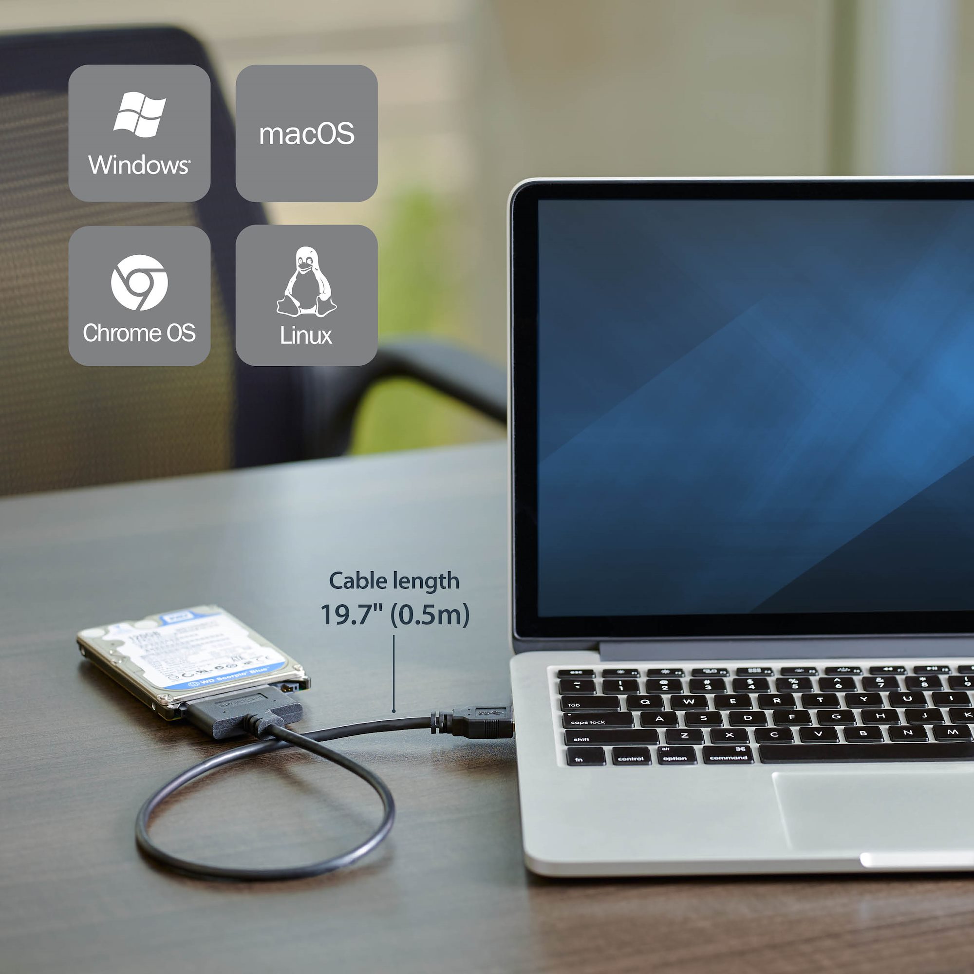 Cavo adattatore per disco rigido da USB 3.0 a SATA III