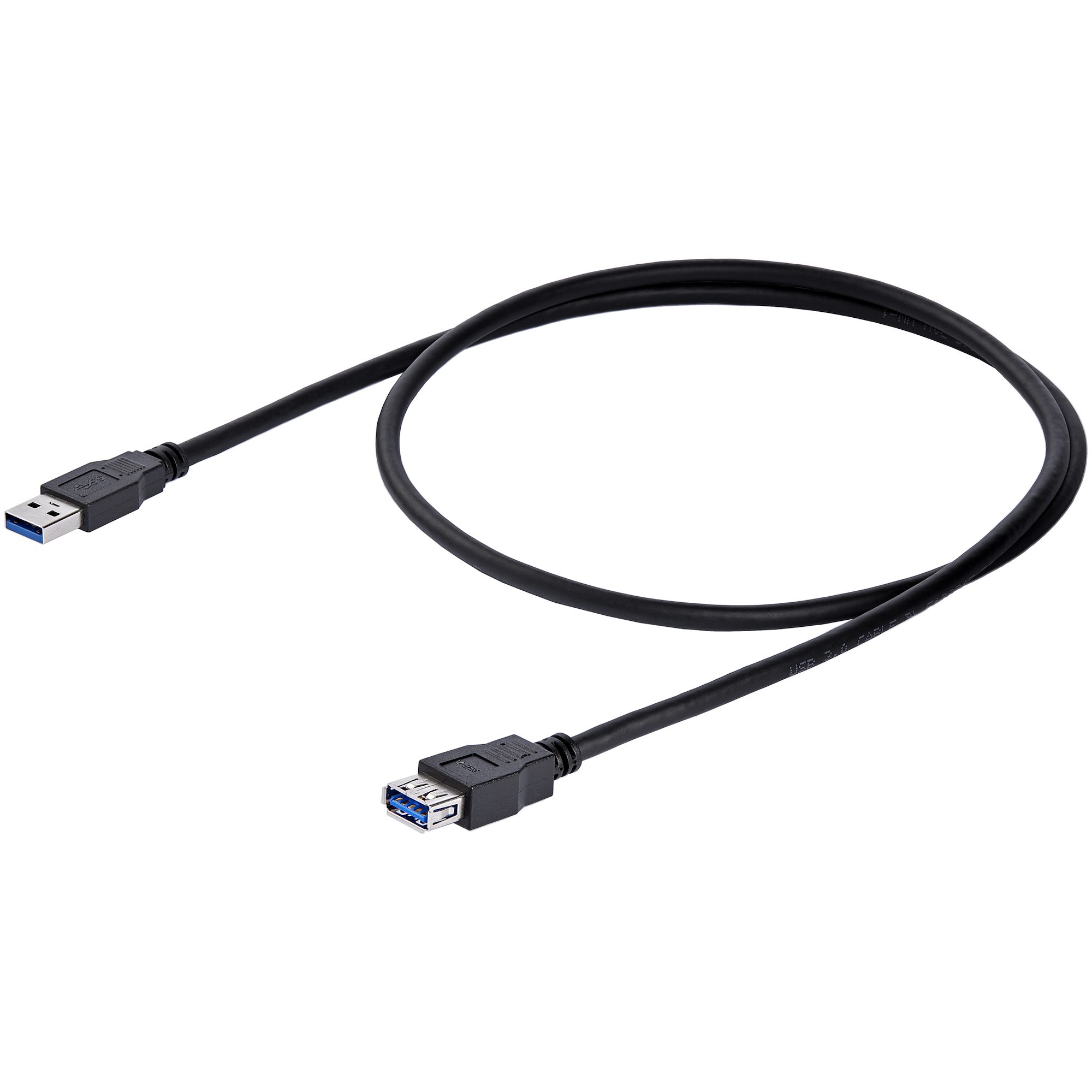 V7 - Cable alargador USB M/H de 1 m - Color negro