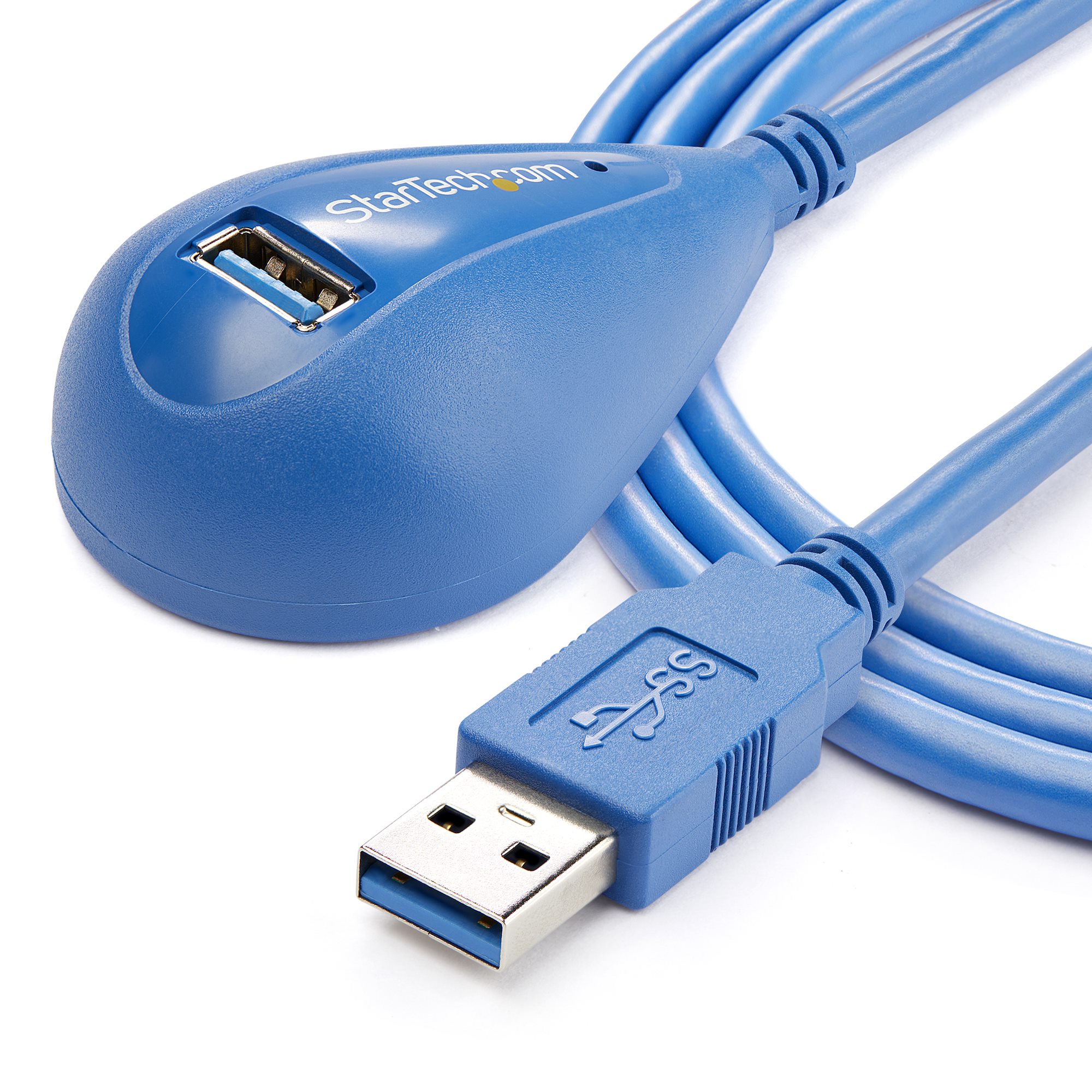 Rallonge USB 5m, 10 Gbit/s (1,25 GByte/s), USB 3.2 Gen2 (3.0, 3.1), Câble  d'extension USB, A mâle vers A femelle, blanc, gaine en tissu : :  Informatique