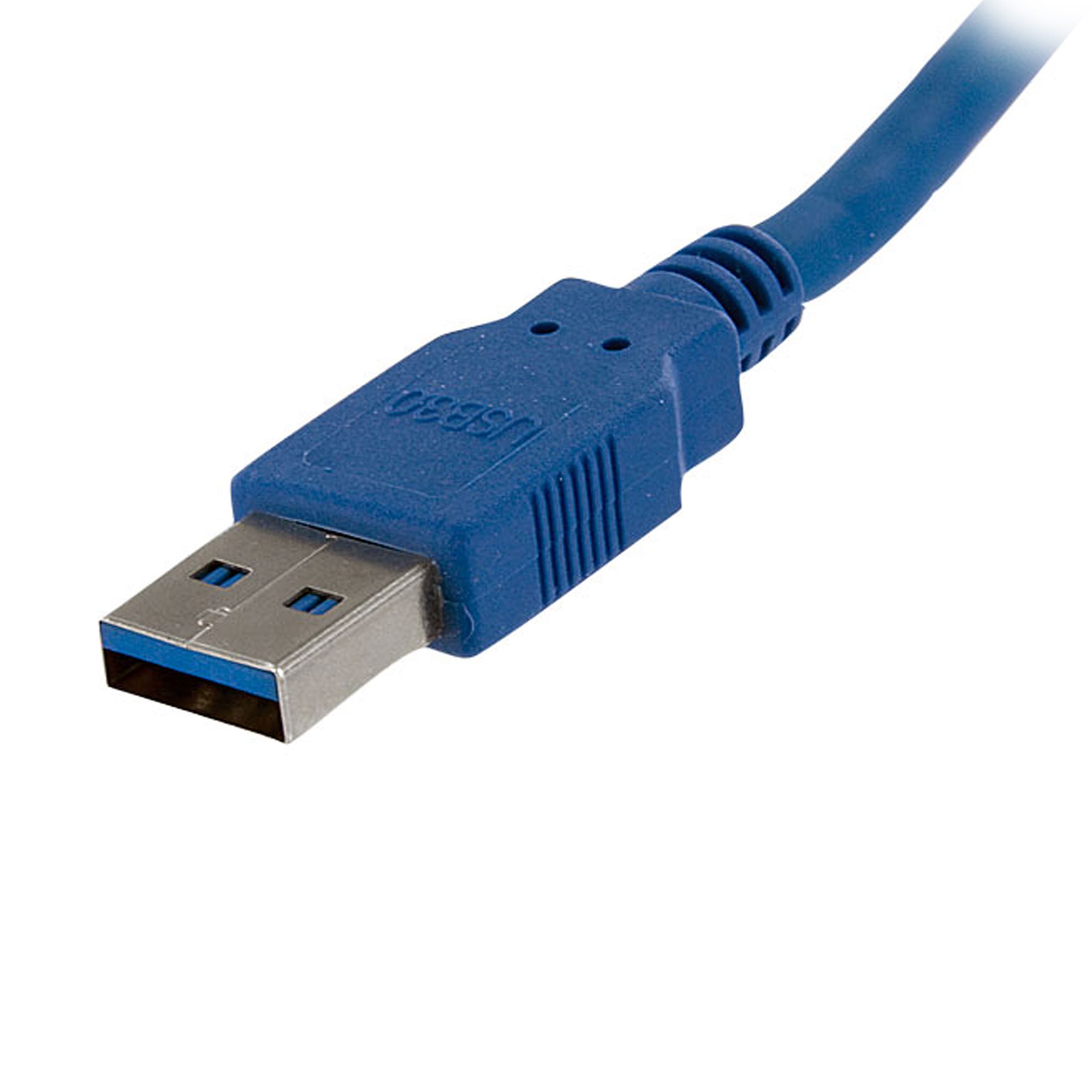 1MT USB 3.0 TIPO MACHO CABLE ALARGADOR PARA PC DATOS MAXTECH USB3.0-1M