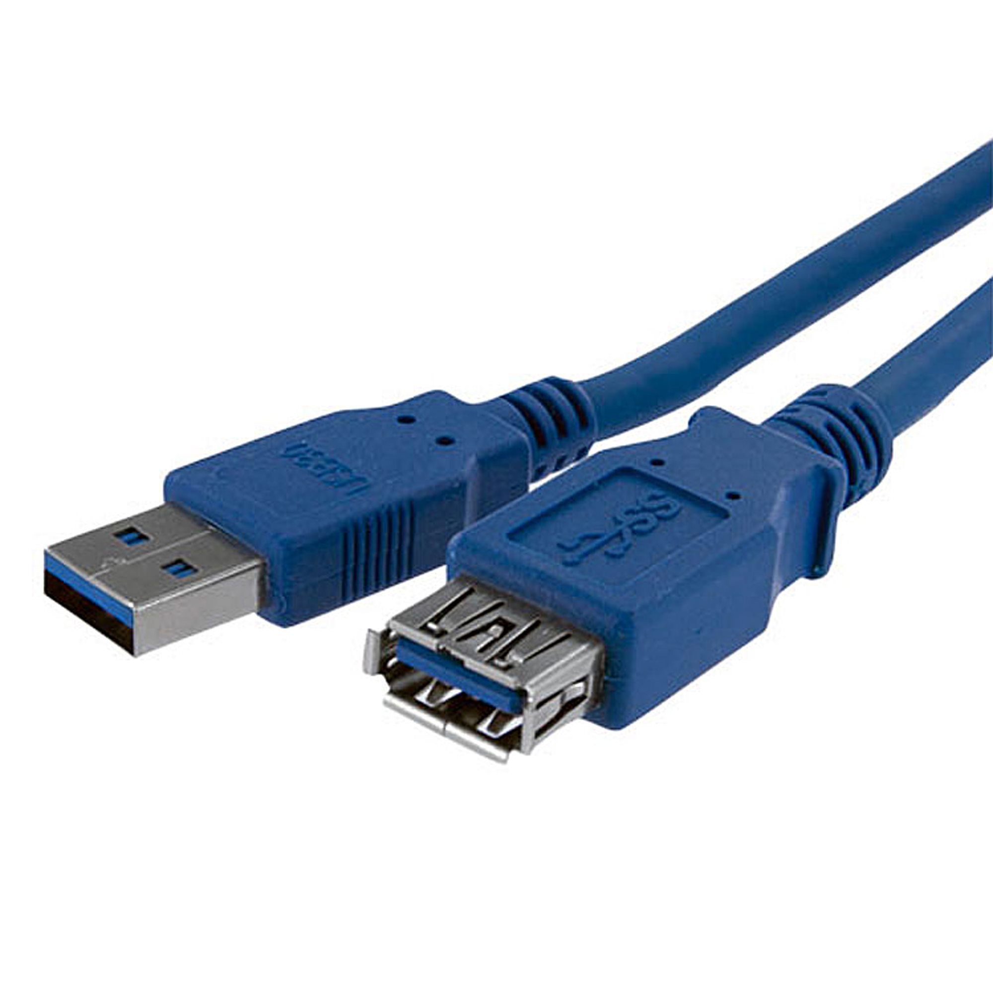 Cable 1m Extensor USB 3.0 - M/H - Azul