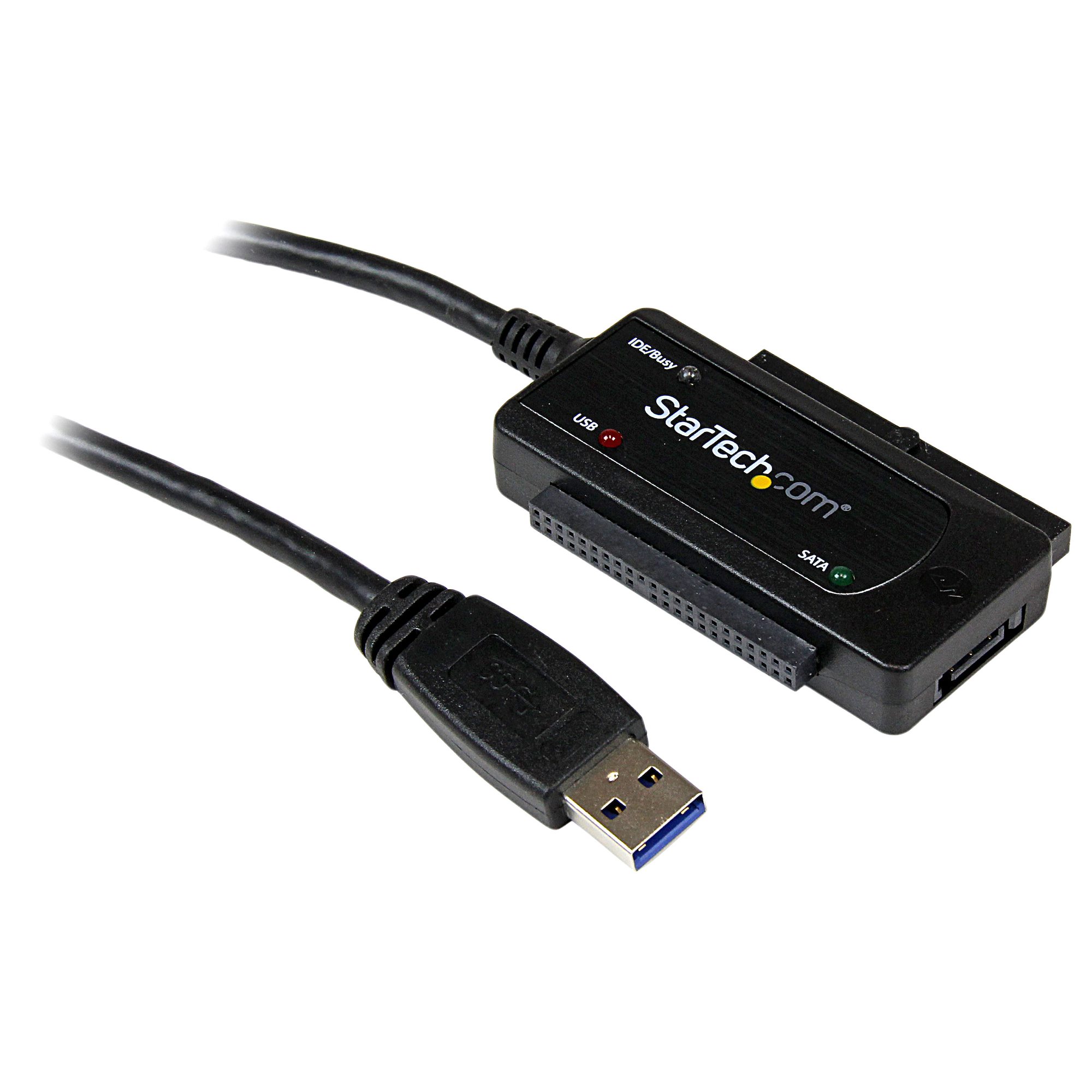 SATA PATA IDE Hard Drive Data Transfer AC Adapter Converter Cable USB Port PC 