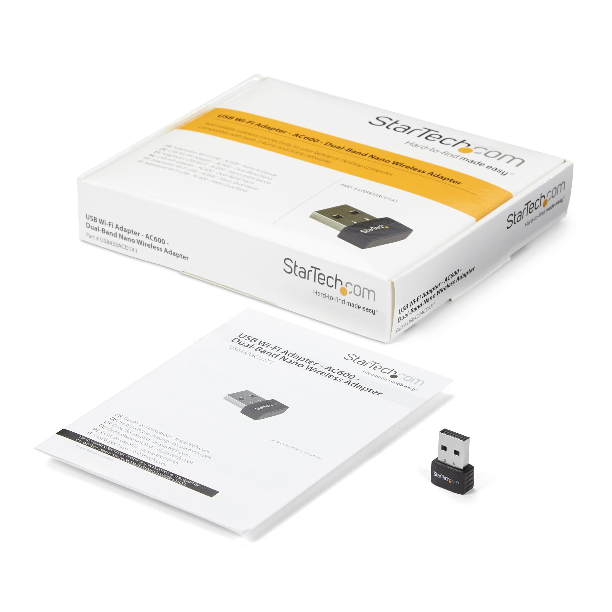 Adaptateur WiFi USB, Dongle WiFi sans fil 600 Mbps double bande avec  antenne -Thsinde