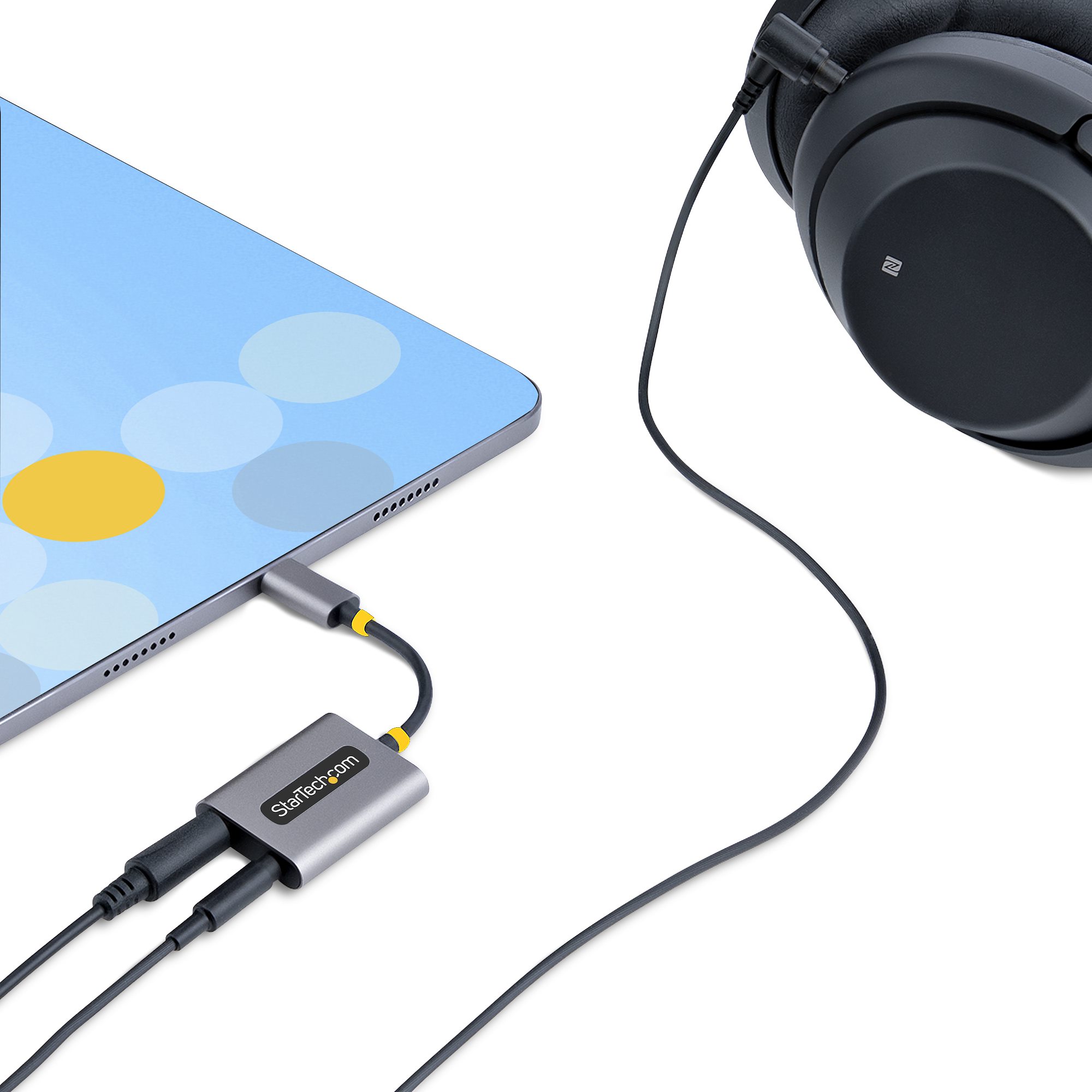 Adattatore USB-C A Doppio Jack 3.5mm – Splitter Audio Con Cavo Intrecciato E Alloggiamento In Alluminio Per Cuffie E Condivisione