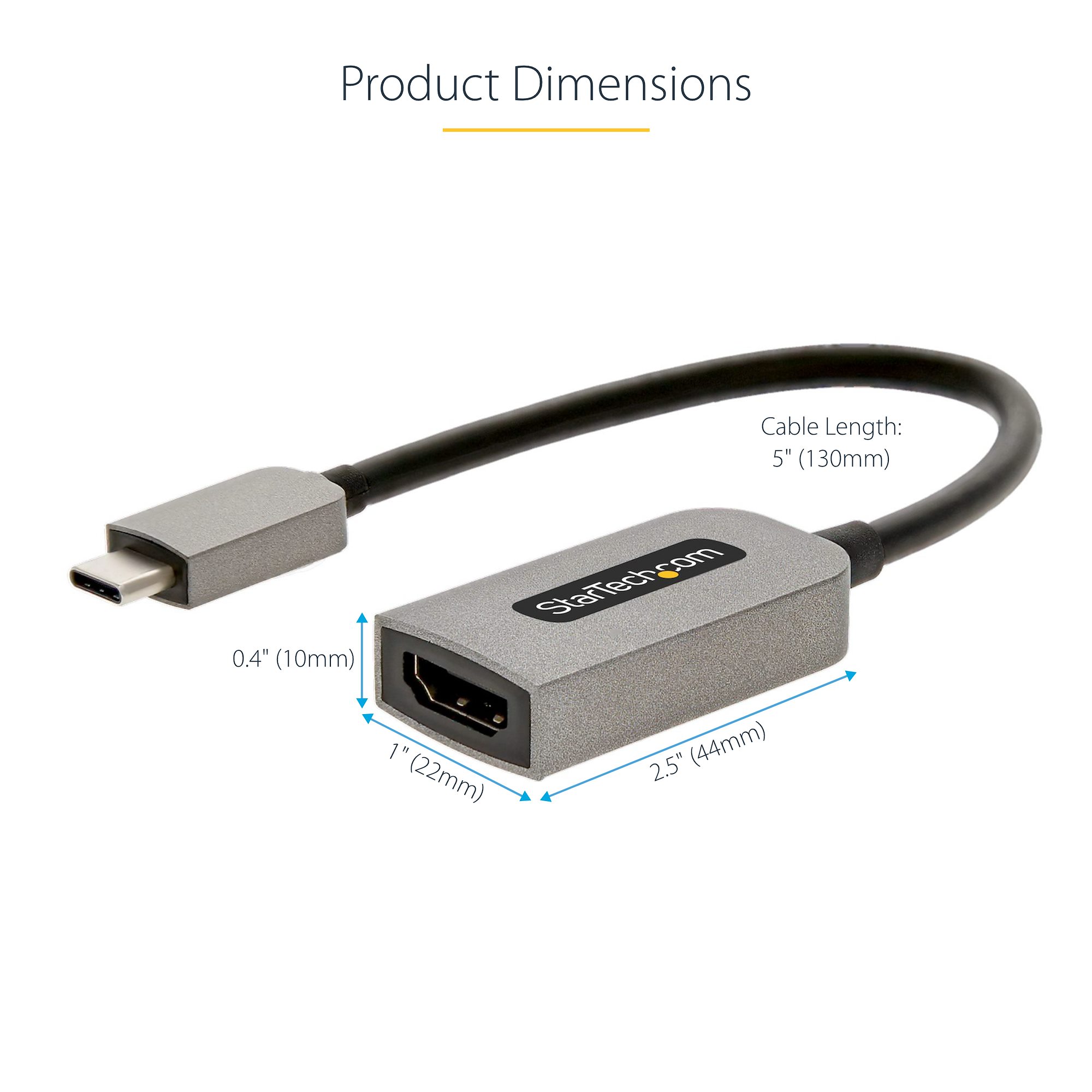 USB C HDMI 2.0b 4K60Hz HDR10 USB C StarTech