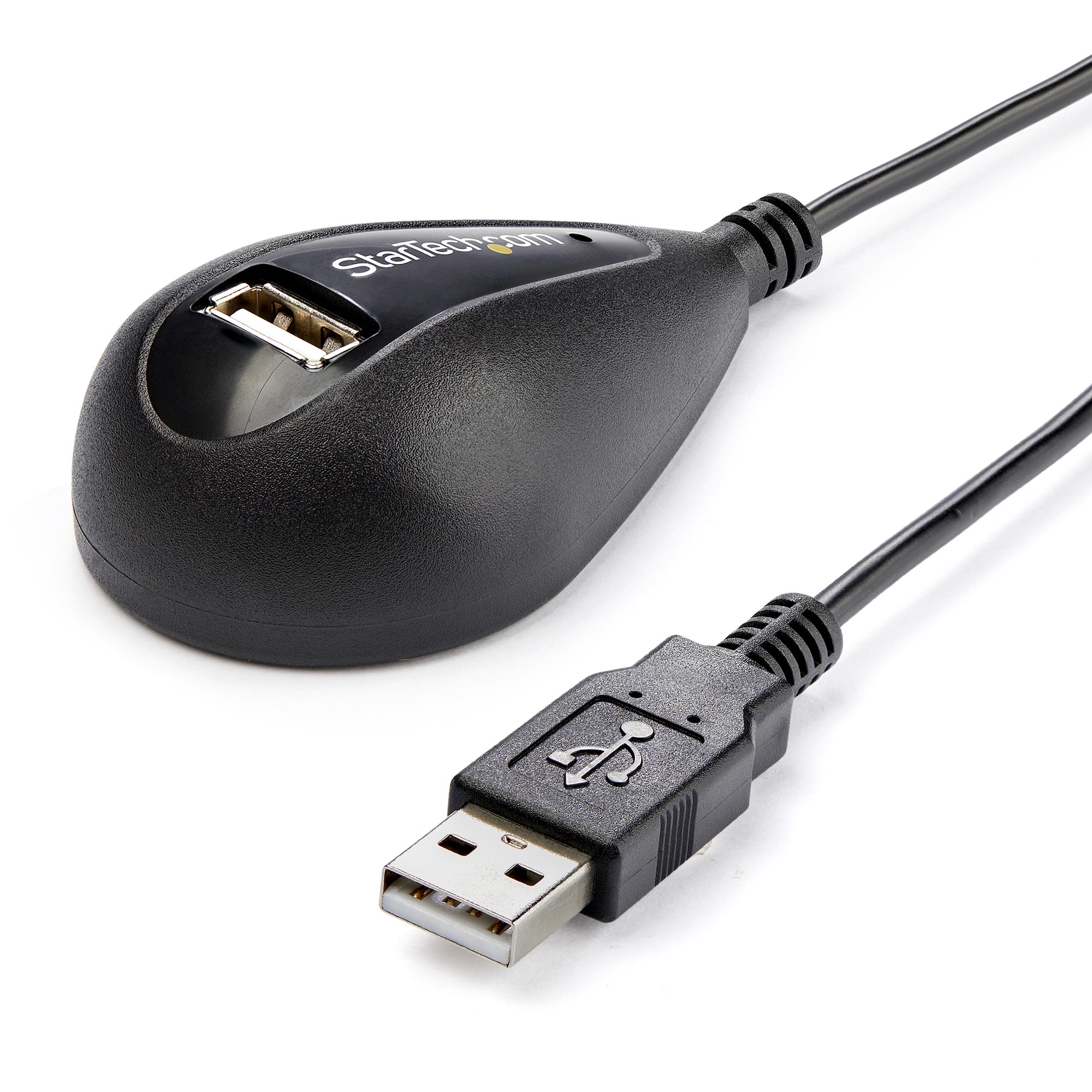 1.5m USB2.0延長ケーブル(ブラック) 卓上使用に最適 オス/メス USB 2.0ケーブル 日本