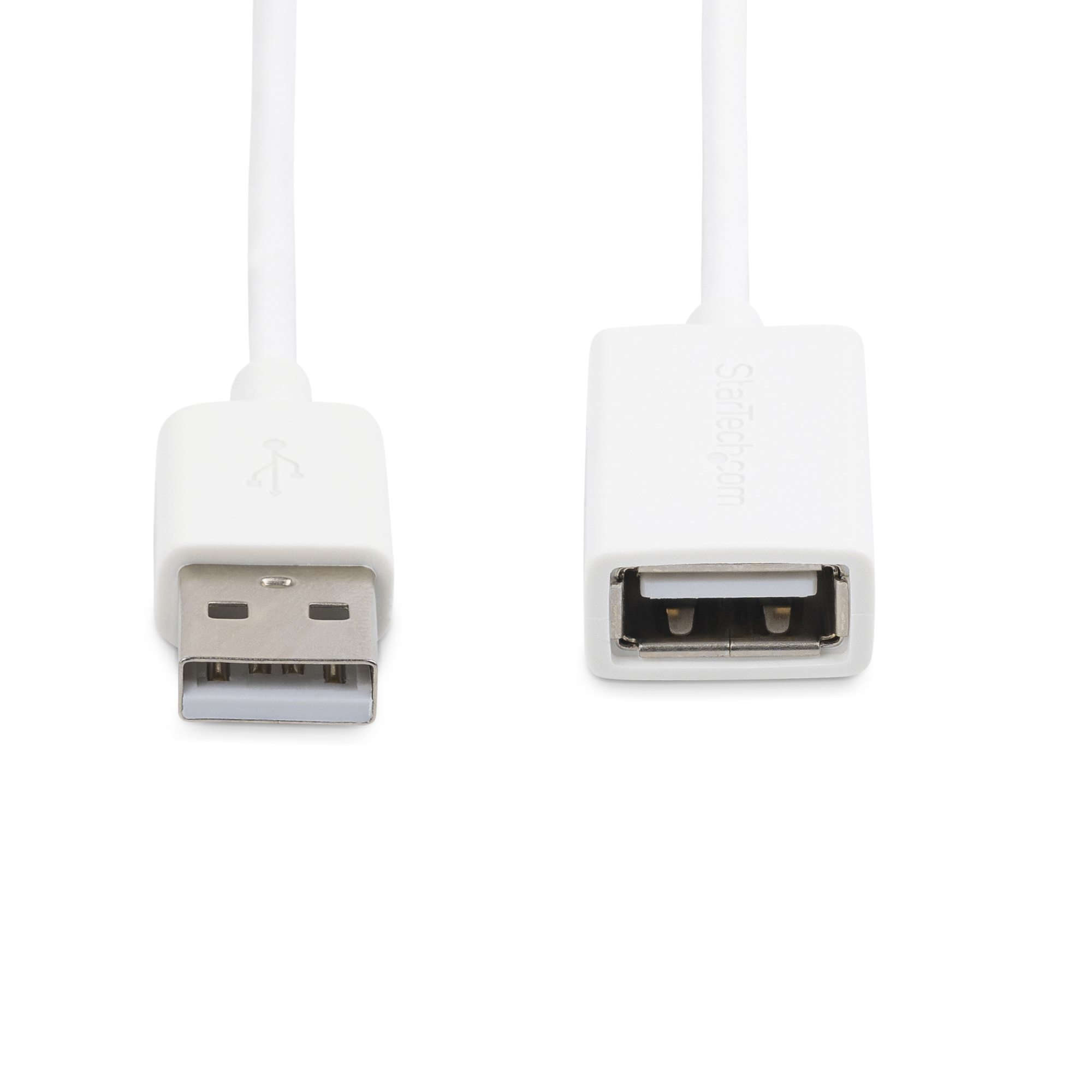 USB 2.0延長ケーブル 3m ホワイト Type-A(オス) - Type-A(メス)