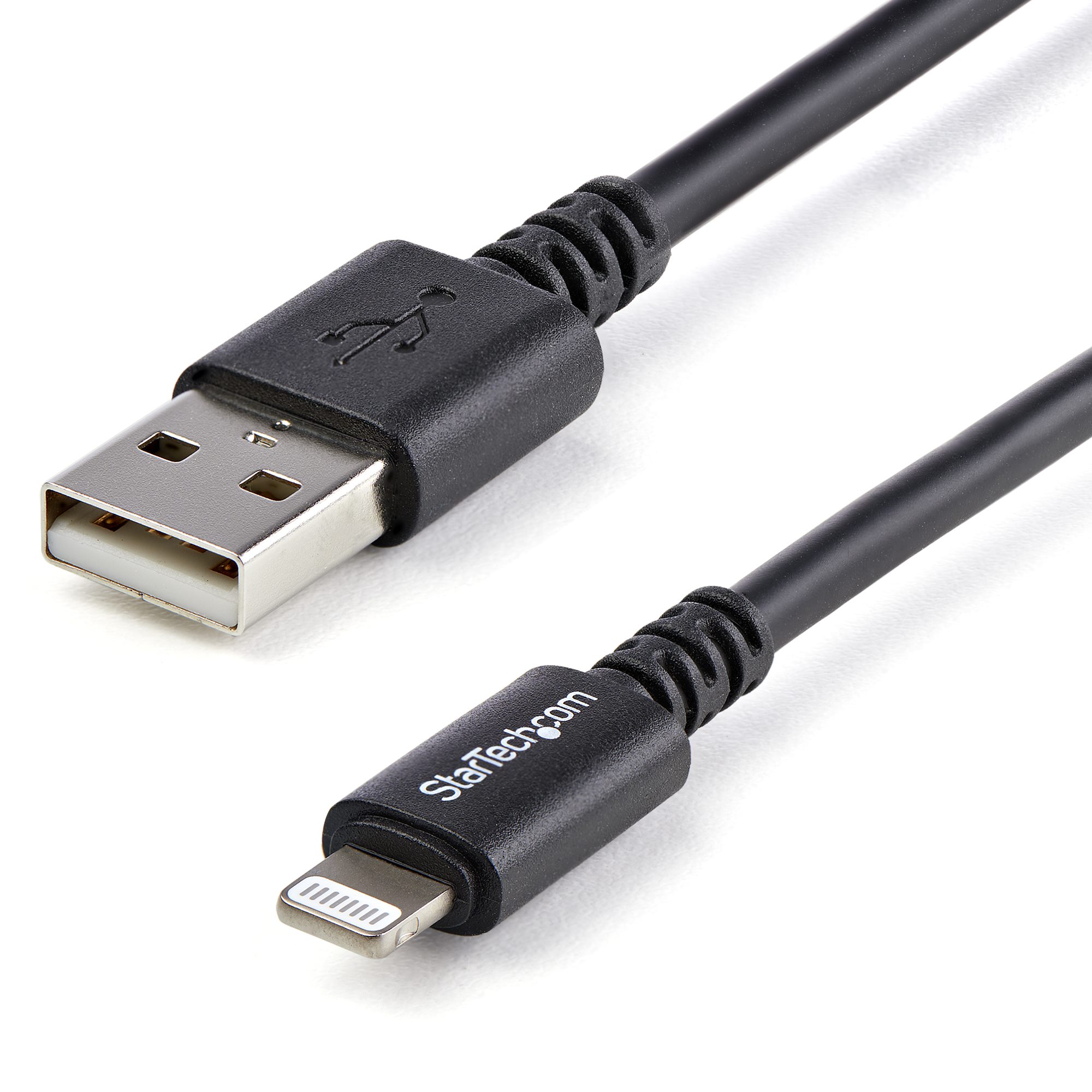 Cable Lightning de 8 Pin a USB A 2.0 para iPod, iPhone y iPad, 1m. Color  Negro.