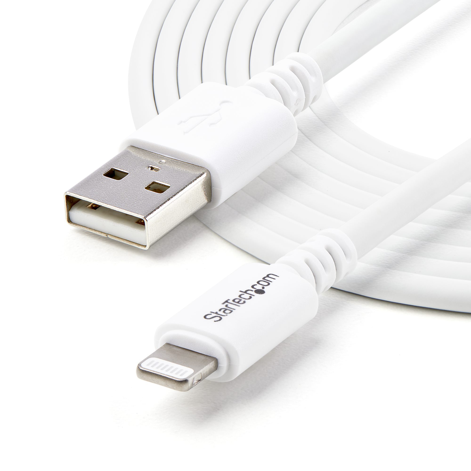 konvertering Passende Rejse 10 ft White 8-pin Lightning to USB Cable - Lightning Kablar | StarTech.com  Sverige