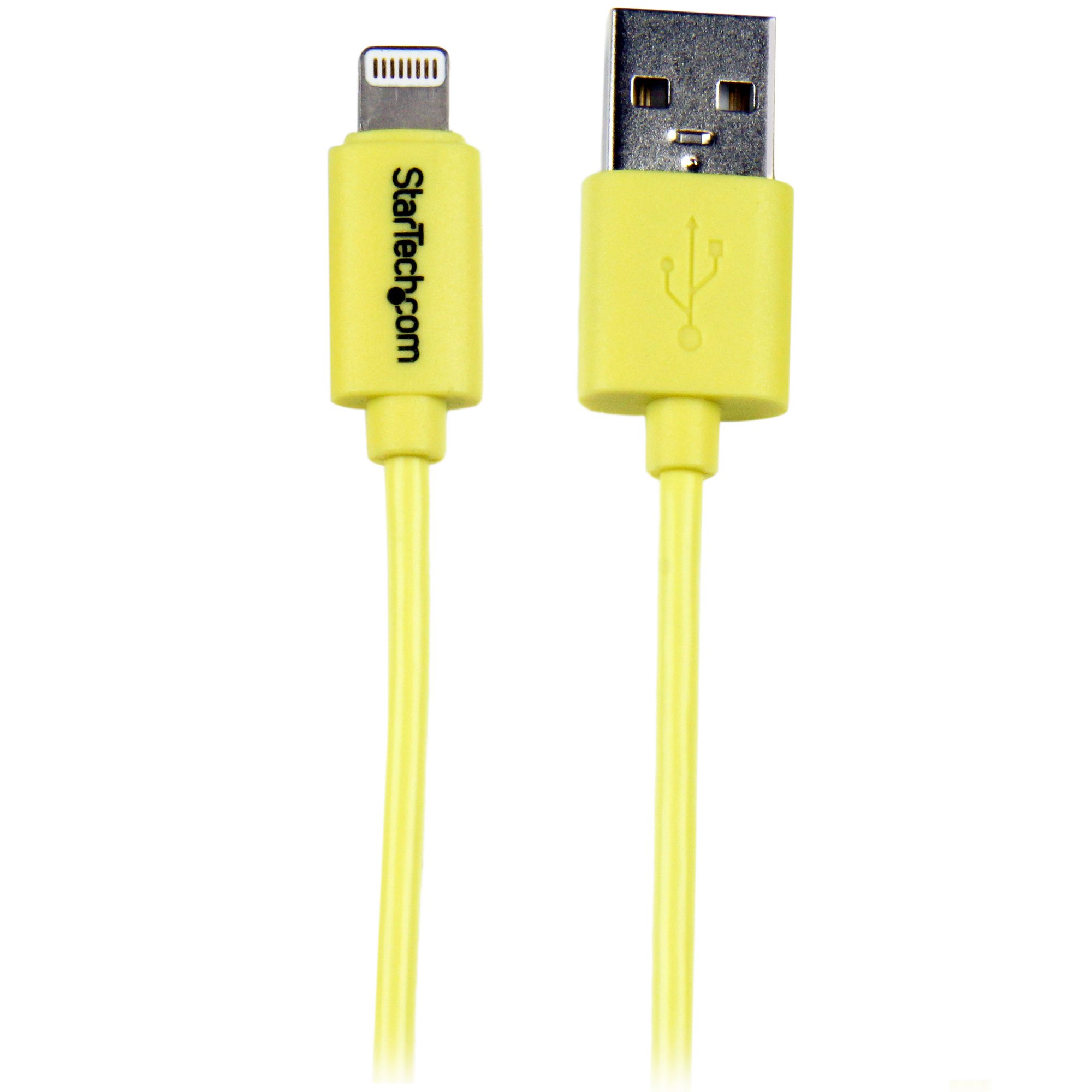 3 6FT USB DATA POWER CHARGER CABLE DOCK CONNECTOR APPLE IPAD IPHONE IPOD YELLOW 