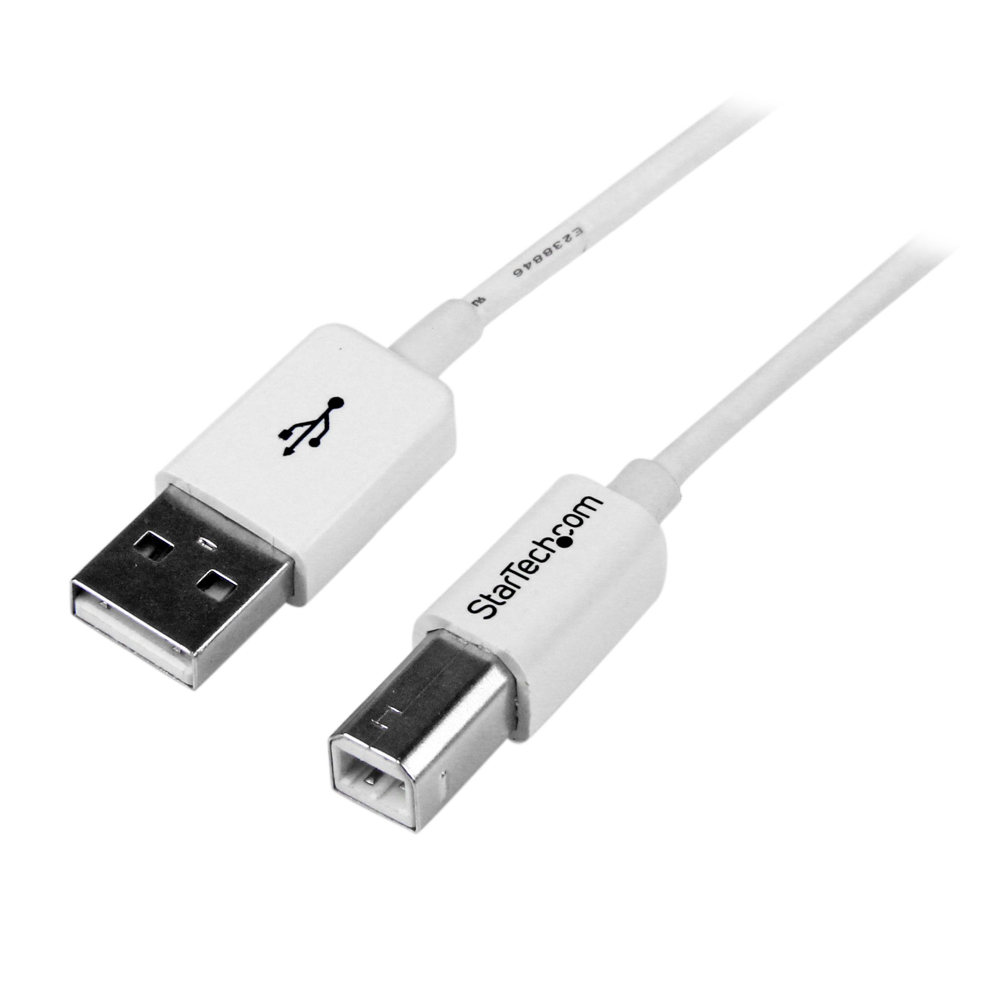 1m White USB 2.0 A to B M/M - USB 2.0 | StarTech.com Italy