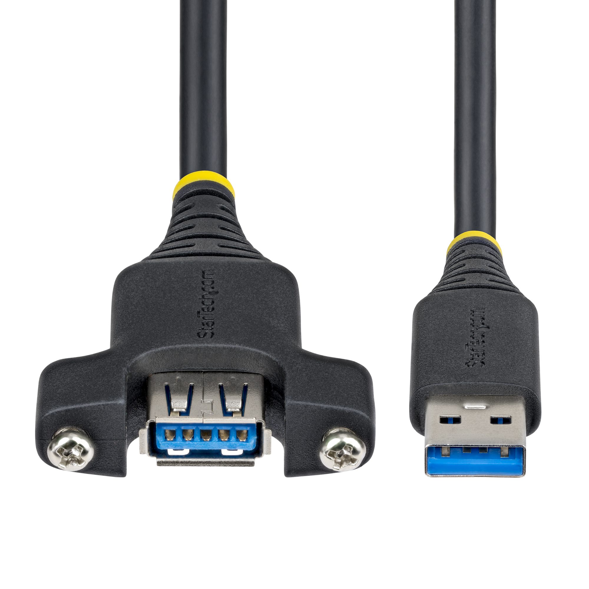 2m パネルマウント用USBケーブル、USB-Aオス-メス延長ケーブル