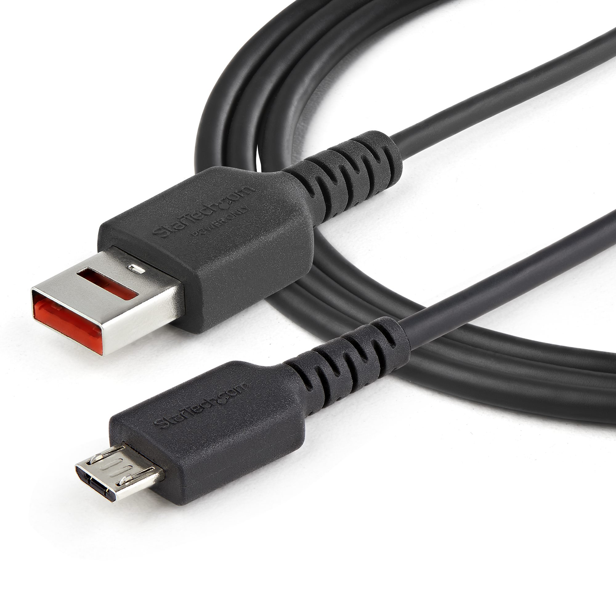 via hjælp vogn USB-A to Micro USB Secure Charging Cable - USB 2.0 Cables | StarTech.com