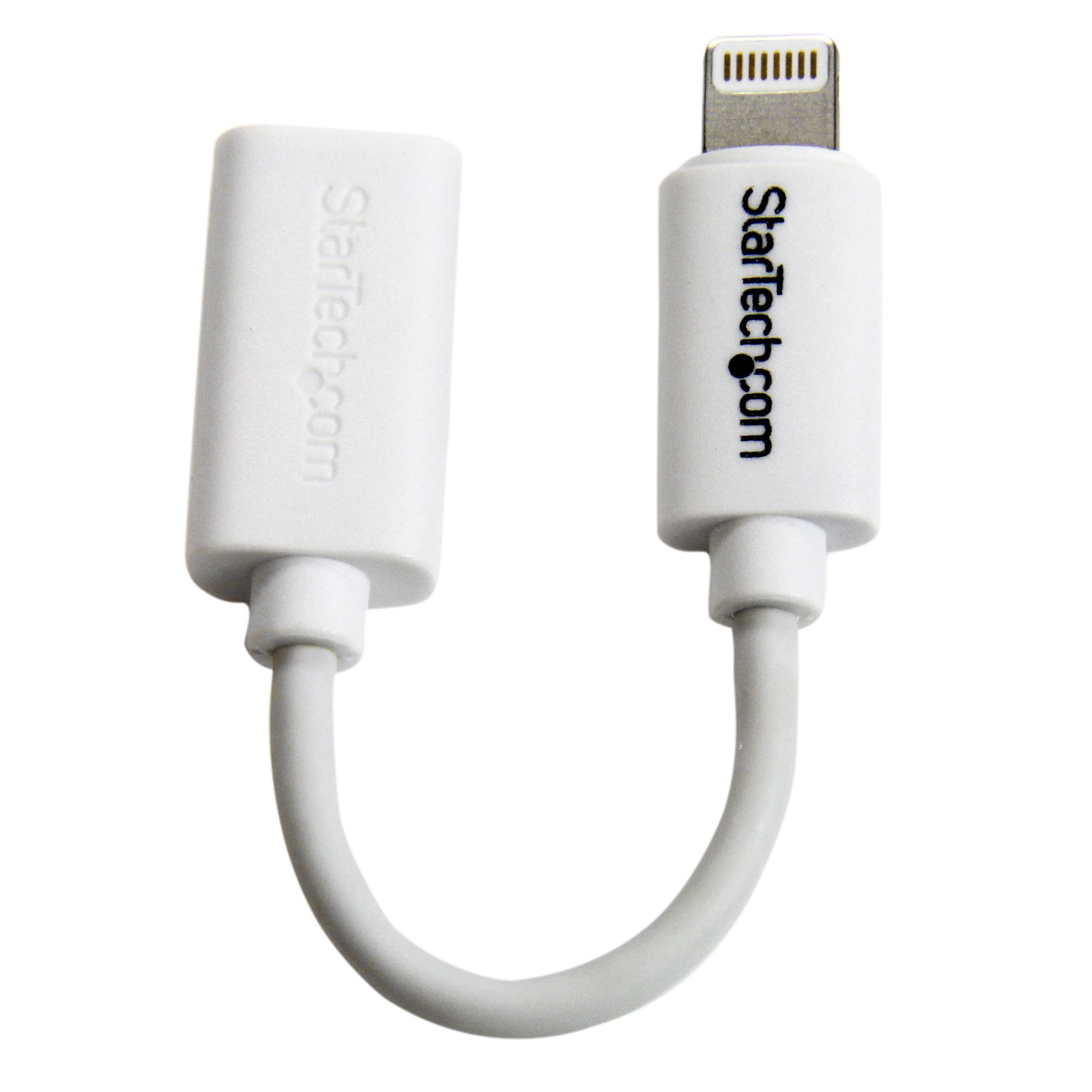 White Micro USB to Lightning Adapter - ライトニングケーブル | 日本