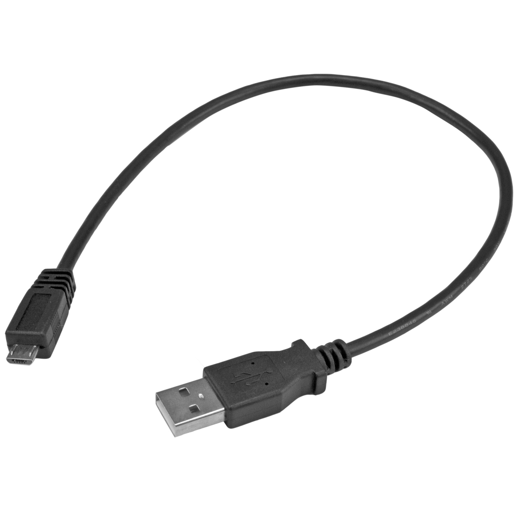 30cm micro USB2.0変換ケーブルアダプタ USB A オス－USB micro-B オス