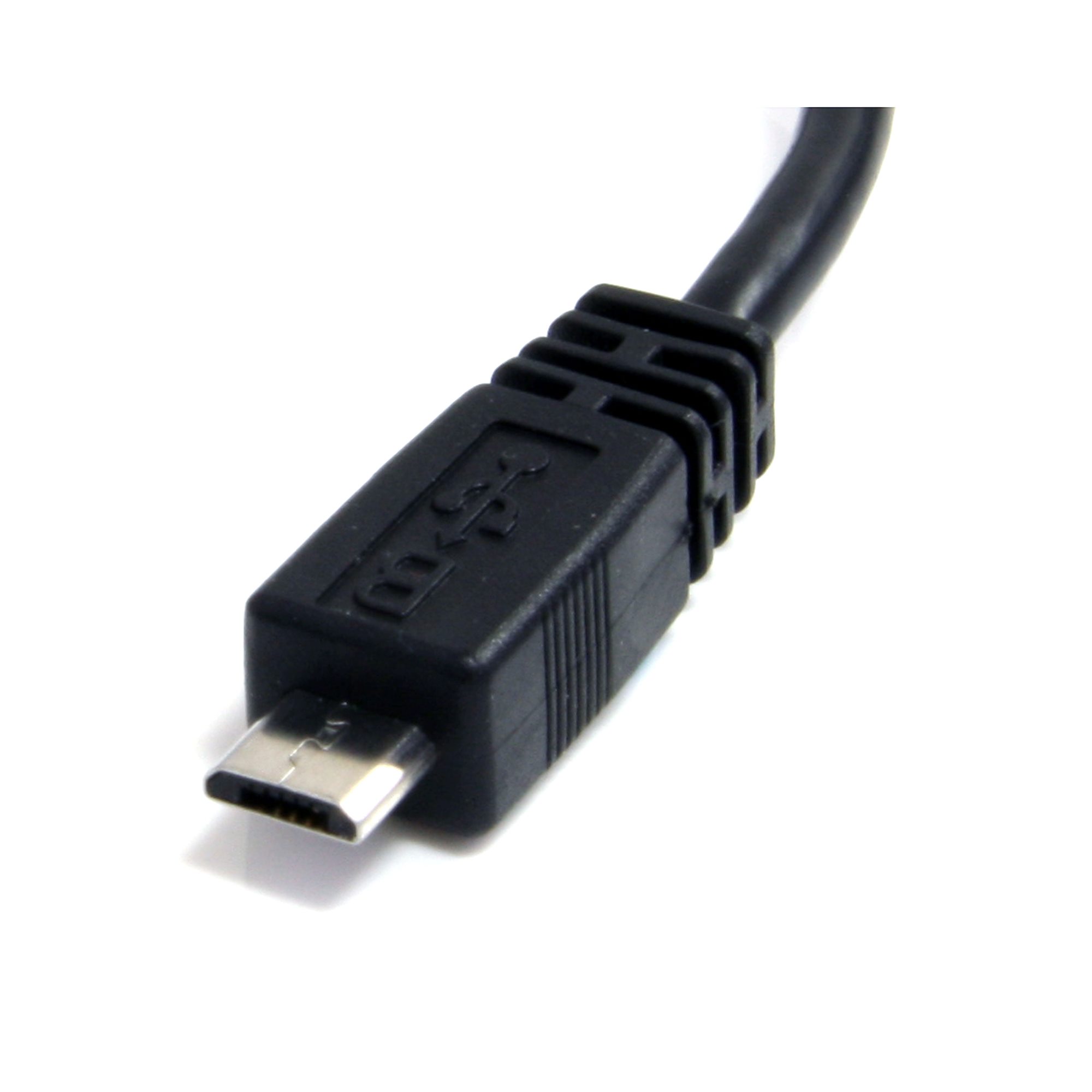 Cable adaptateur USB 2.0 Type A vers Micro USB Type B 20cm (Noir