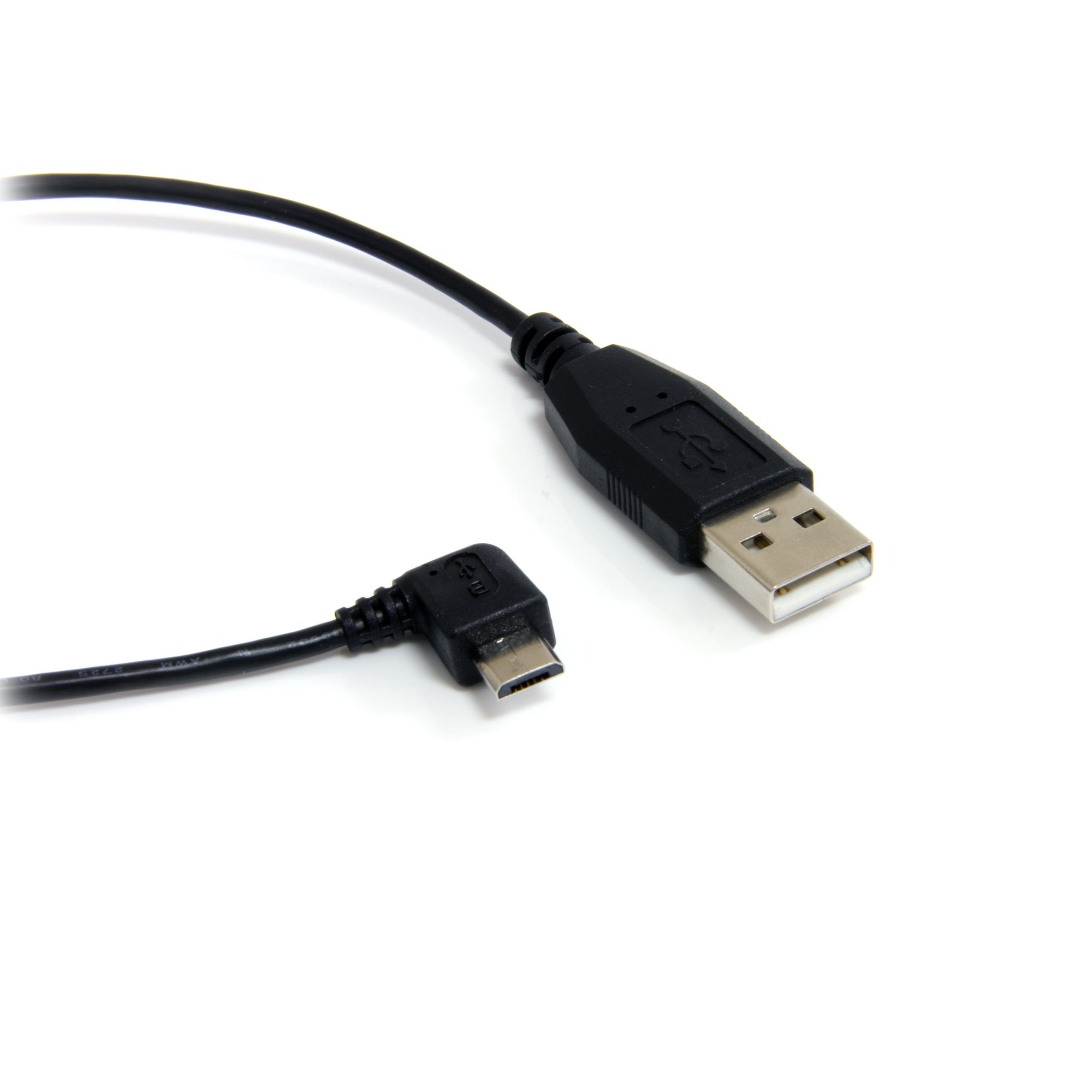 Micro USB Male Left Angled 90 Degree to USB 2.0 Data Charged Cable for Phone 1m 
