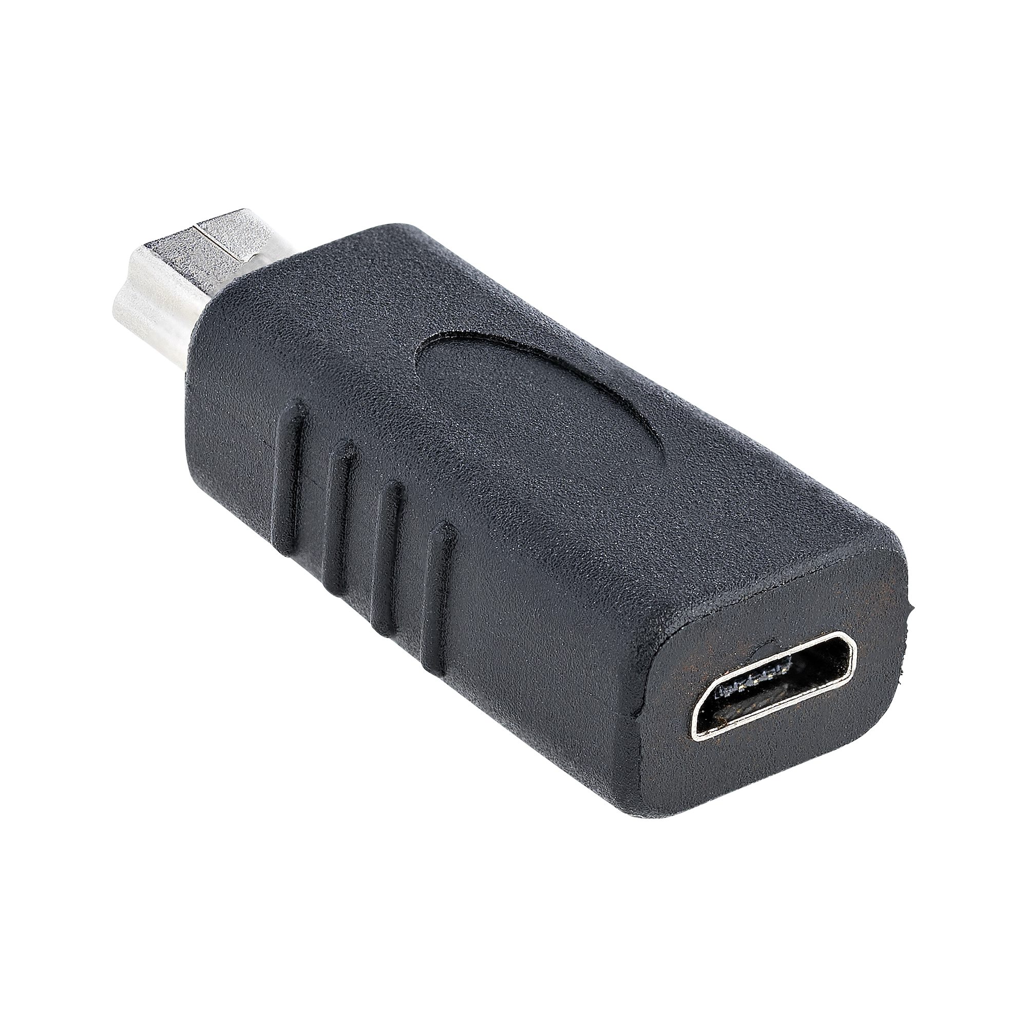 Mini USB B Hembra a Micro USB B Macho Negro USB 2.0 Tecnología de Alta Velocidad deleyCON MK703 Adaptador Mini a Micro USB 