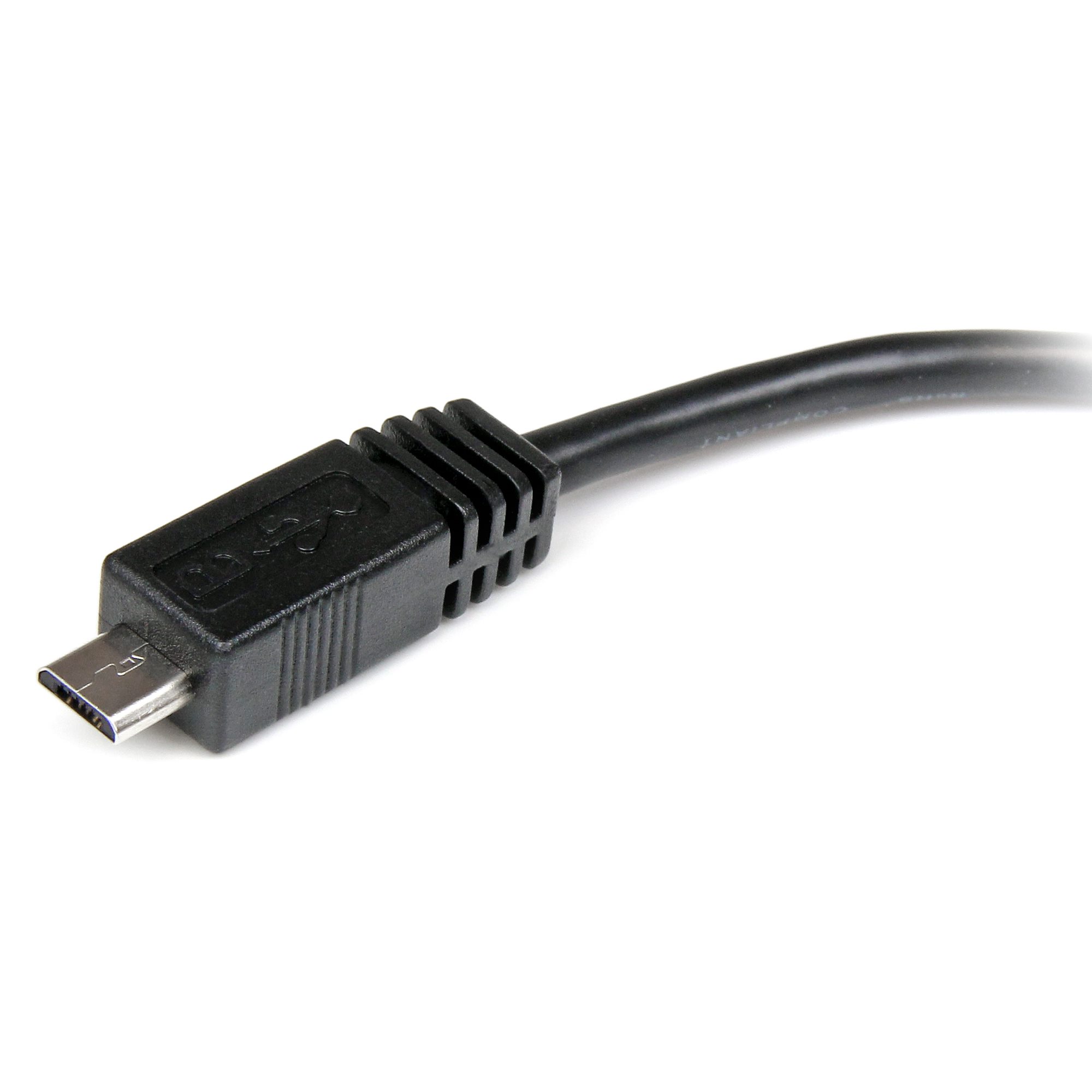 15cm Micro USB オス - Mini USB メス 変換アダプタ - Micro USB
