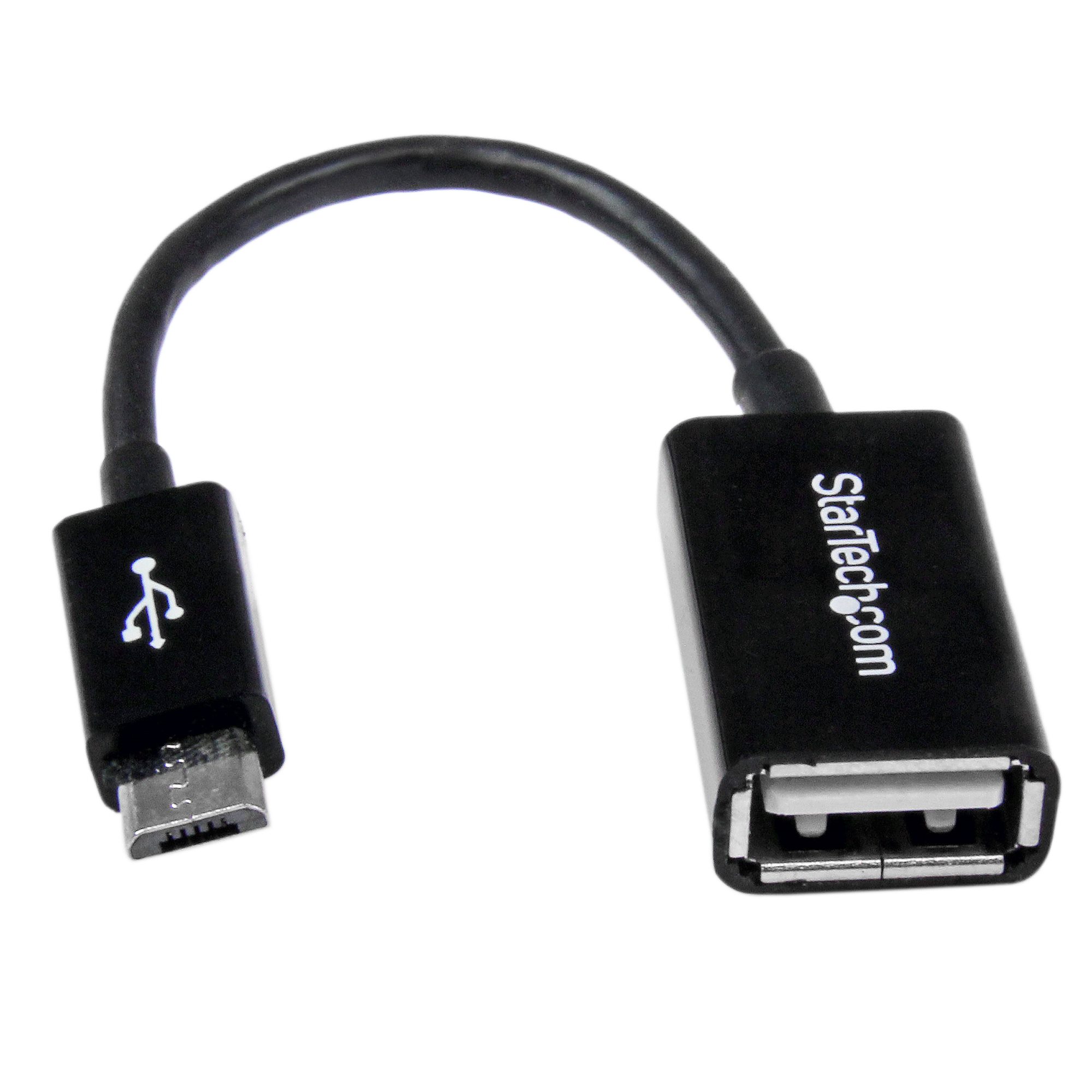 micro USB 2.0 Type B Female to mini USB 2.0 Type B Female pass-through adapter 