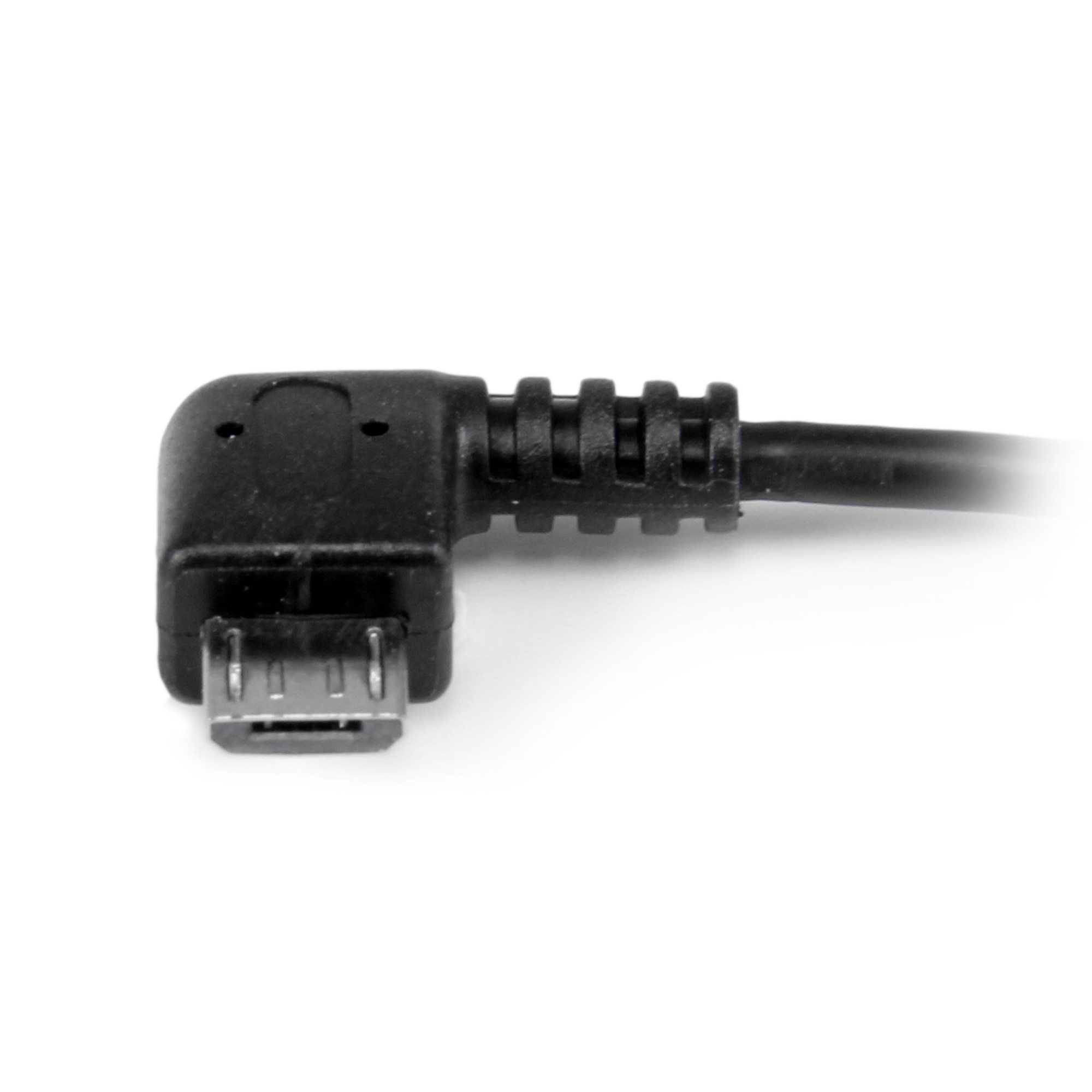 Cable Adaptateur Micro USB OTG Host Coudé Angle Droit pour smartphones tablettes 