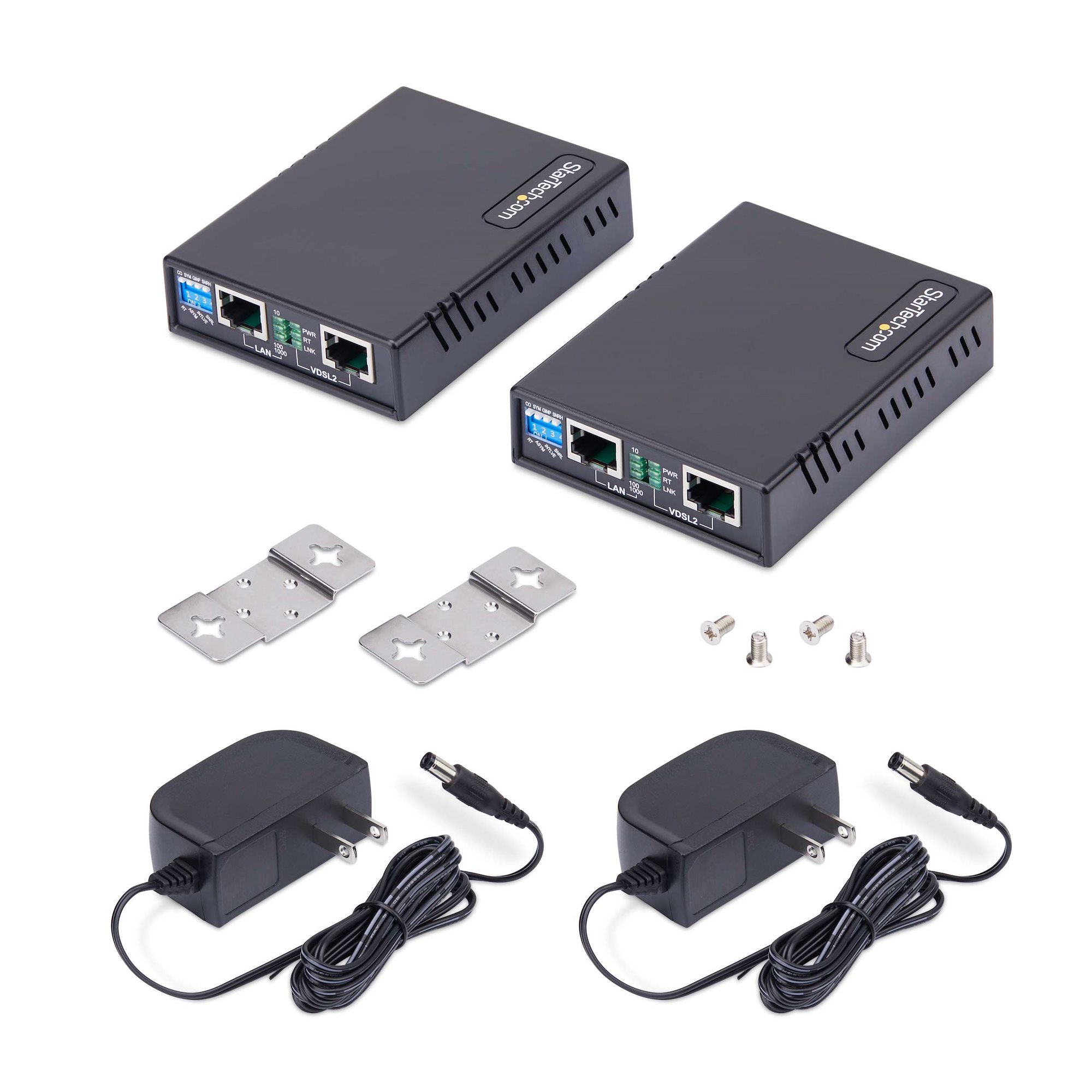 Ethernet Extender TEX-100 1-Mile VDSL/VDSL2 Modem Bridge 100Mbps over Phone  Wire