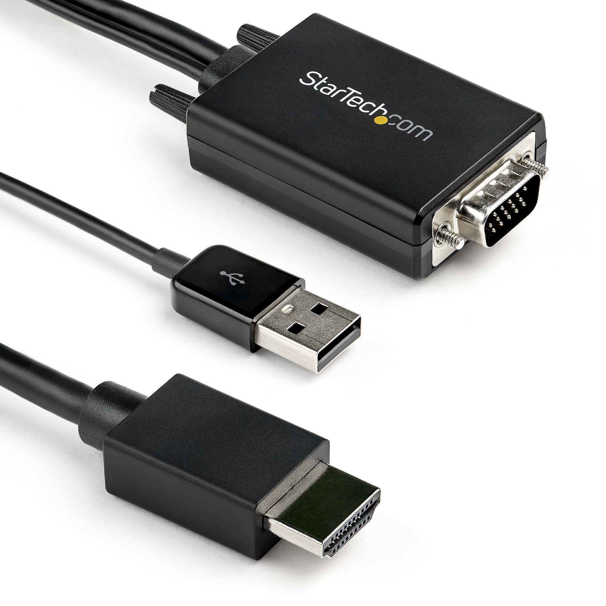 VGA auf HDMI Kabel Adapter USB Audio Video Konverter Laptop PC 1080P TV Monitor 