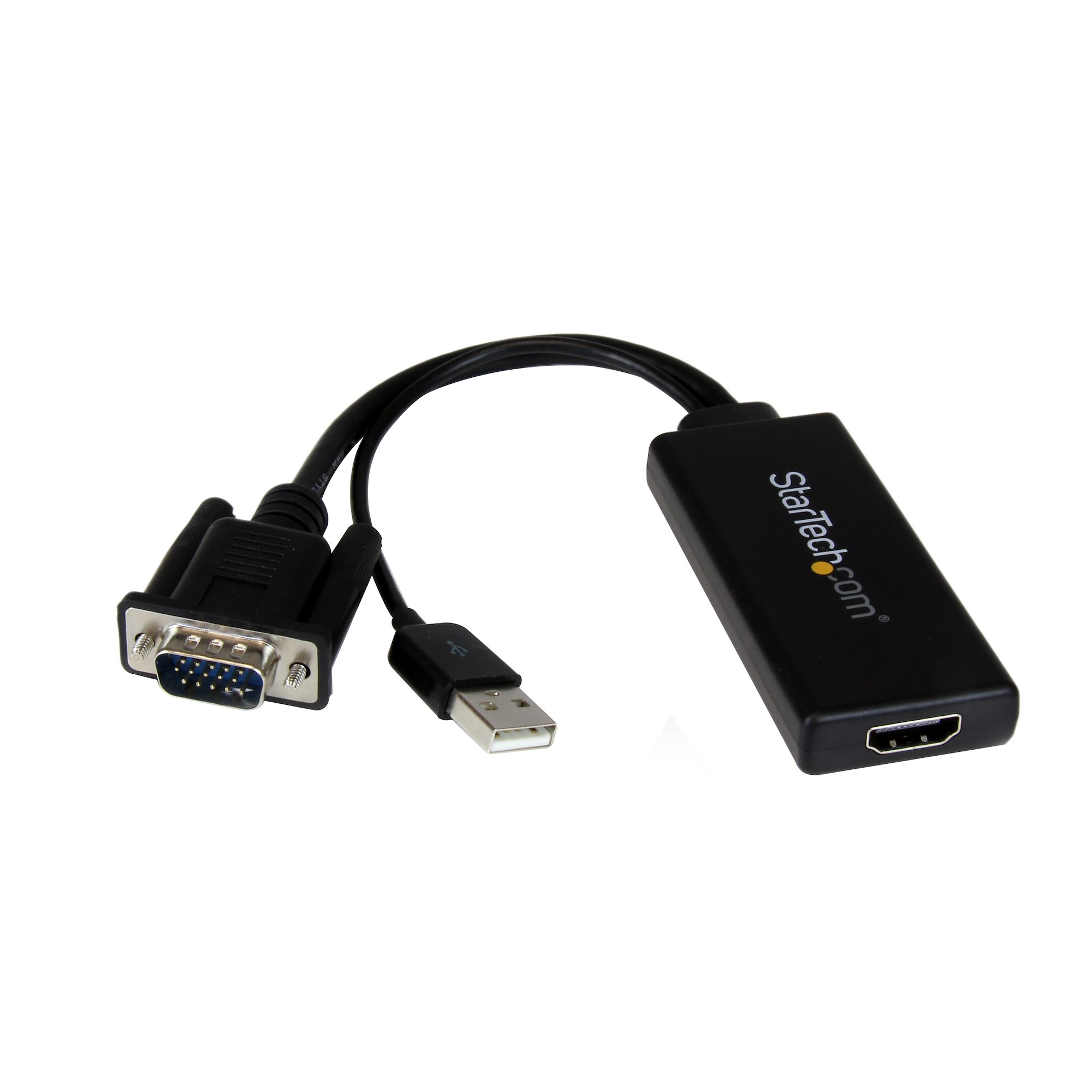 Adaptateur VGA vers HDMI avec audio et alimentation par USB – Convertisseur  VGA vers HDMI portable – 1080p