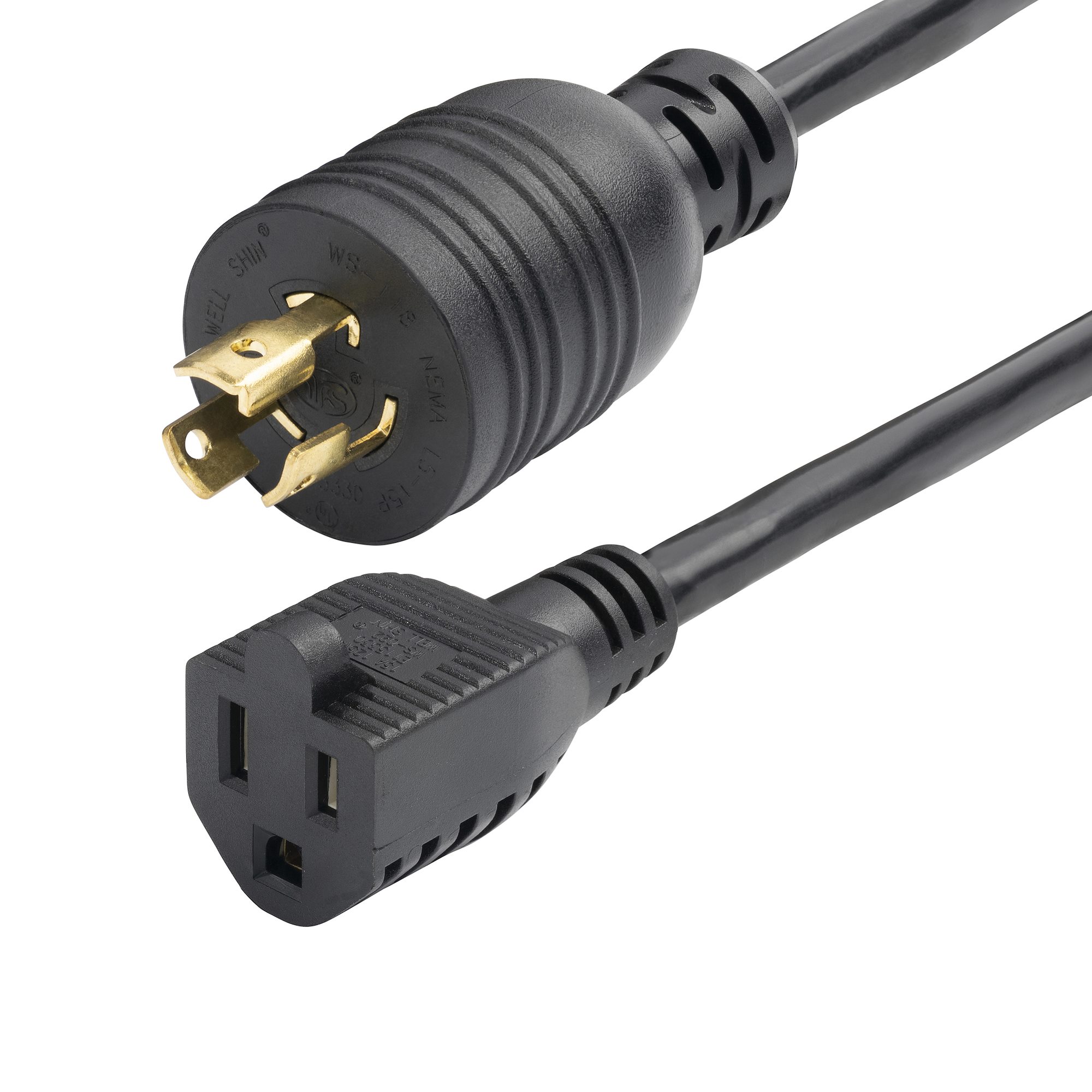 1ft Power Cord, L5-15P to 5-15R - Computer Power Cables - External