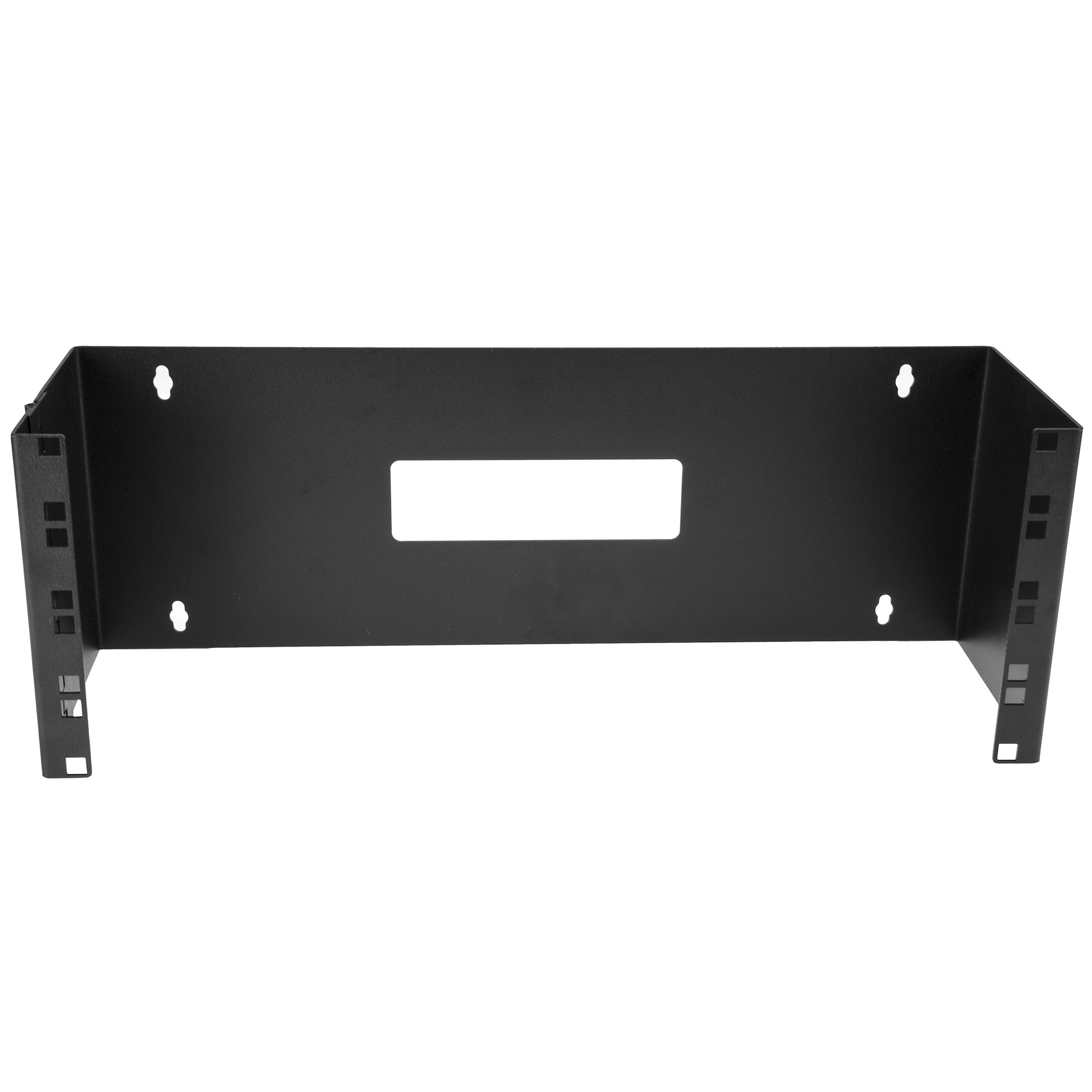 4U Hinged Wall Mount Patch Panel Bracket - 6 inch Deep - 19 Patch Panel  Swing Rack for Shallow Network Equipment- 33lbs