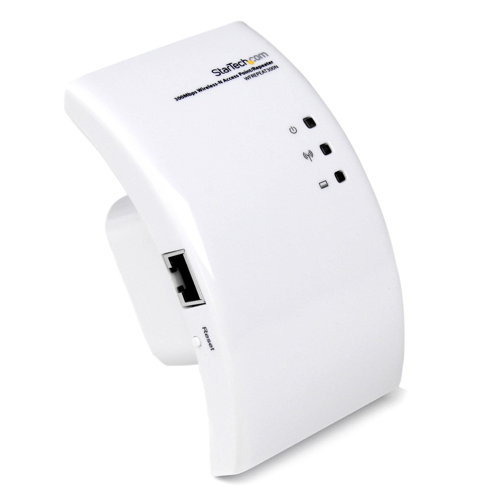White Dual Antenna 300Mbps Wifi Repeater Wireless Range Extender 802.11N Booster 