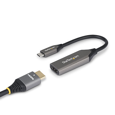 USB-C - HDMI 2.1変換アダプター／8K 60Hz / 4K 120Hz／HDR10+／20cm一