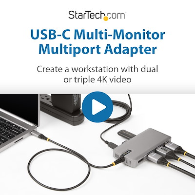 StarTech.com USB-C HDMI マルチモニター アダプター USB-C - HDMI変換アダプター／4画面／1920x1080（1080p