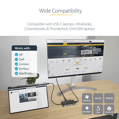 【未使用】StarTech.com USB-C マルチモニターアダプタ 3ポート Amazon.com: StarTech.com 3-Port USB-C Multi-Monitor Adapter