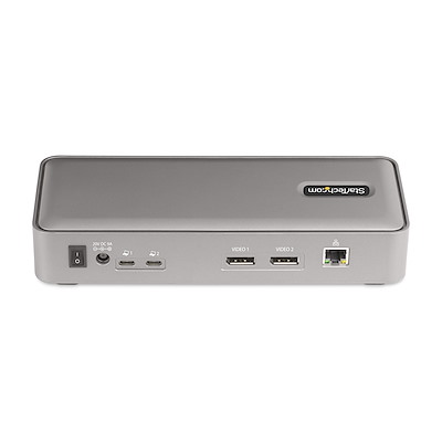 StarTech.com Dual-Laptop USB-C KVM Docking Station, Dual Monitor 4K 60Hz  DisplayPort Dock, 5-Port USB Hub, GbE, 90W/45W Power Delivery to Two  Laptops