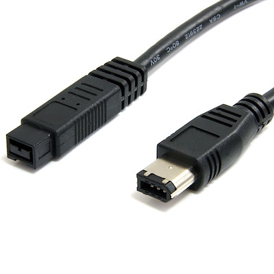 IEEE-1394 FireWire Cable (9-pin to 6-pin) M/M