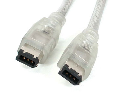 Transparent IEEE-1394 FireWire Cable (6-Pin)