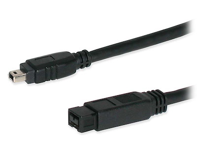 9-polig auf 4-polig IEEE 1394 800, 3 m transparent FireWire-Kabel