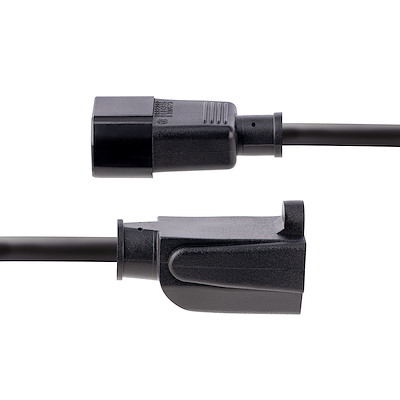 3ft (1m) Power Extension Cord, IEC 60320 C14 to NEMA 5-15R