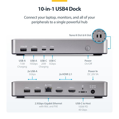 その他 ayn 4K60Hz multi-function gaming DOCK Turn your USB4 laptop into a multi-monitor high-resolution workstation