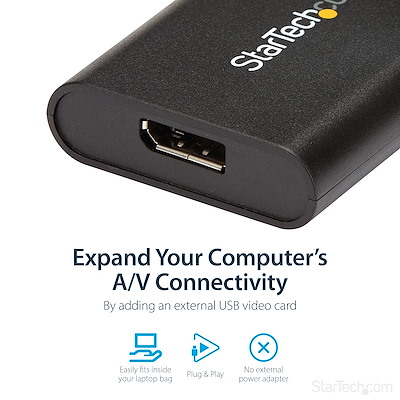 USB 3.0 - DisplayPort変換アダプター／4K30Hz／マルチモニター