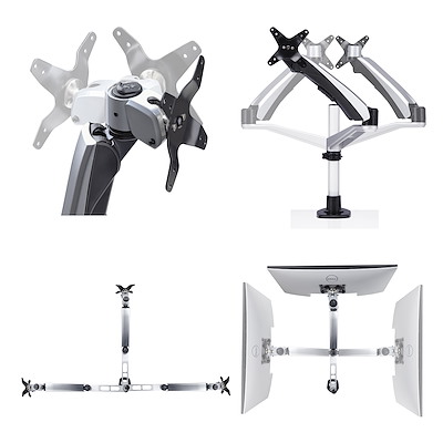monTEK Monitor Halterung für 17-45 Zoll Bildschirme, Monitor Arm hält 1