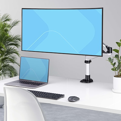 PREDUCTS Monitor Arm ホワイト Staxx™ monitor arm (white) | 2wfh.com