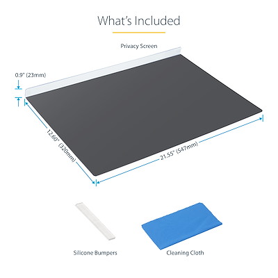 【特価商品】StarTech.com 覗き見防止プライバシーフィルター 汎用24 覗き見防止プライバシーフィルター／24インチ PCモニター対応