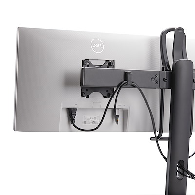 Supporto A Parete Per Doppio Monitor WALLSTS2 Con Scrivania Ribaltabile - Montaggio VESA Fino A 24''