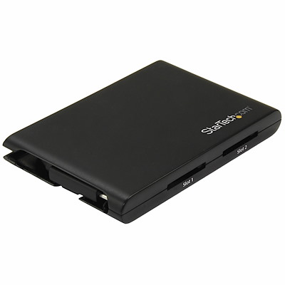 Dubbele SD kaartlezer-/schrijver - USB 3.0 met USB-C - SD 4.0, UHS II