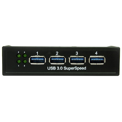 fits 3.5in Bay 4 Port SuperSpeed USB 3.0 Front Panel Hub 