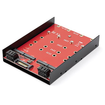 4 x M.2 SATA Mounting Adapter for 3.5in Drive Bay