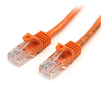 Selected Snagless Crossover Cat5e Patch Cable (UTP) - Orange